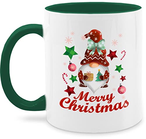 Tasse Tassen 325ml - Weihnachtstasse Weihnachten - Weihnachtlicher Wichtel - 325 ml - Petrolgrün - merry merry christmas weihnachtsmotiv xmas weihnachtliche x-mas weihnachtlich weihnachts von Shirtracer