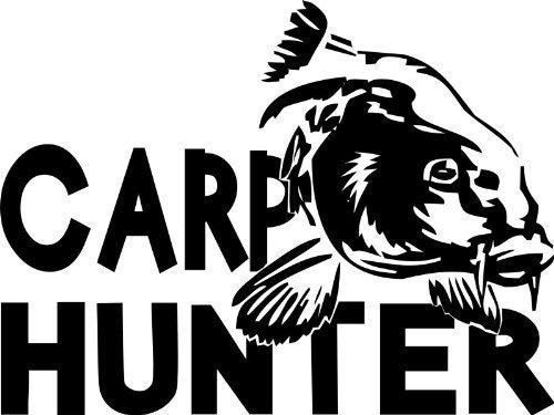 Shirtstown Auto Aufkleber Carp Hunter Angeln Karpfen, fischen, Fischer, Angler von Shirtstown
