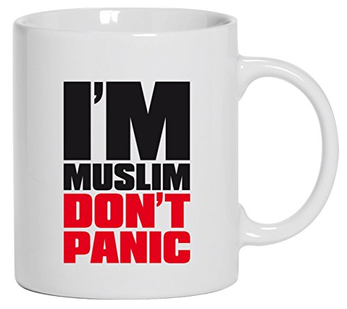 I'M MUSLIM RED, Moslem Islam Kaffee Becher mit Motiv bedruckte Tasse Mug Kaffeebecher, Größe: onesize,Weiß von Shirtstreet24 Tassen