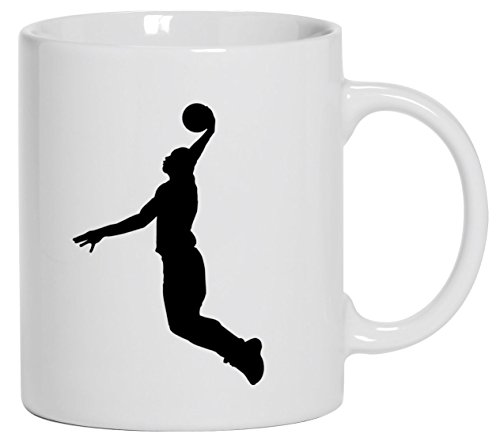 Shirtstreet24, BASKETBALL PLAYER, NBA Sport Kaffee Becher mit Motiv bedruckte Tasse Mug Kaffeebecher, Größe: onesize,Weiß von Shirtstreet24 Tassen