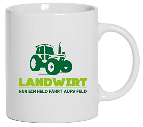 Shirtstreet24 Tassen Tassen Trecker, Traktor Bauer Kaffee Becher mit Motiv bedruckte Tasse Mug Kaffeebecher, Größe: onesize,Weiß, MUG951 von Shirtstreet24 Tassen