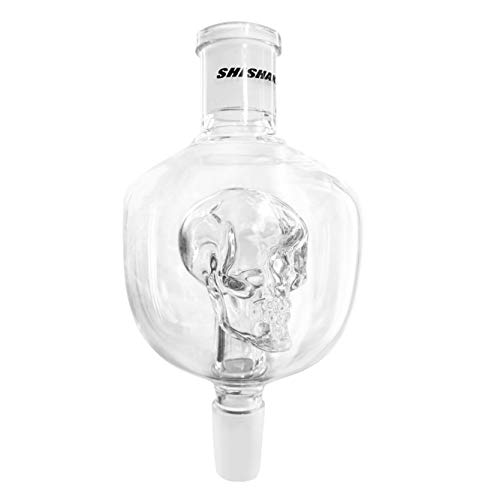 Shisha King® Molassefänger Totenkopf Big | stabiles Glas mit 18/8 Schliff | Wasserpfeife Vorkühler Zubehör | leichte Reinigung von Shisha King