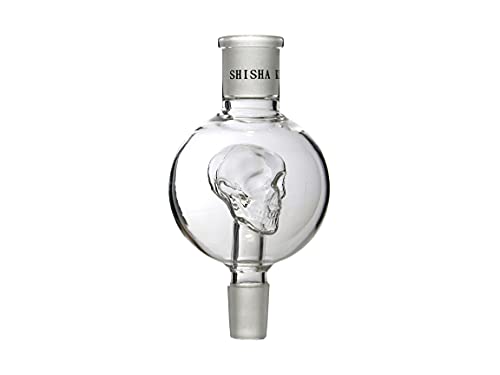 Shisha King® Molassefänger | stabiles Glas mit 18/8 Schliff | für alle gängigen Wasserpfeifen | hält Deine Shisha sauber (Totenkopf small) von Shisha King
