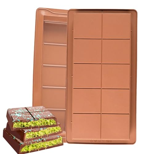 4 Stück Schokoladenform Silikon Tief Schokoladentafel Form Du-bai Schokolade Form Schokoladentafel Silikonform Extra Tief Schokolade Form für Schokolade Praline Süßigkeiten 4 Stück Schokoladenform Silikon Tief Schokoladentafel Form Du-bai Schokolade Form Schokoladentafel Silikonform Extra Tief Schokolade Form für Schokolade Praline Süßigkeiten von Shitafe