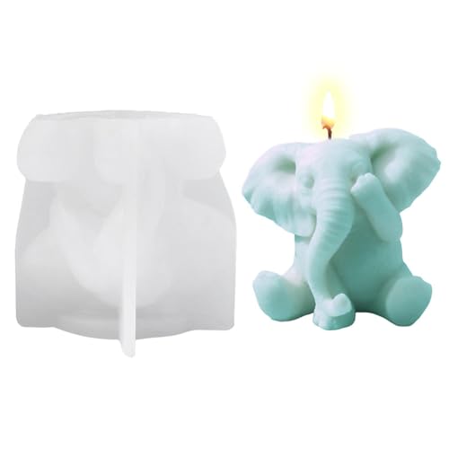Kerzenform Silikon Elefant Kerzenformen Tier Kerzenform Kerzen Silikonform Kerzen Gießen Formen für Kerzenherstellung Handwerk Ornamente von Shitafe