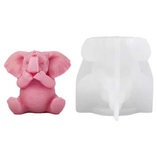 Kerzenform Silikon Elefant Kerzenformen Tier Kerzenform Kerzen Silikonform Kerzen Gießen Formen für Kerzenherstellung Handwerk Ornamente von Shitafe