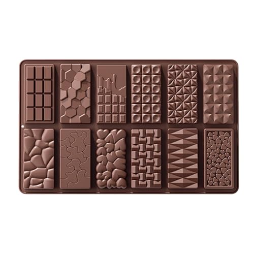 Schokoladenform Silikon Tief Schokoladenform Selber Machen Schokoladentafel Form Extra Tief Silikonform Schokolade Form für Schokolade Praline Süßigkeiten, Antihaft & Wiederverwendbare von Shitafe