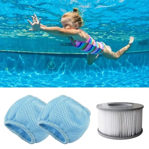 Schutznetz Kompatibel Mit Mspa Whirlpools Filter, Schwimmbad Filterpatronen Schutznetze Kompatibel Mit Mspa Whirlpools Filter, Pool Netzabdeckung Für Mspa 90 Pleats Sieb Ersatzfilter (1/2/Stück) von Shitafe