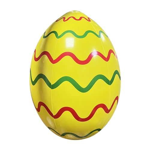 Shitafe Osterei zum Aufblasen, Osterei zum Aufblasen für draußen,16 Zoll riesige aufblasbare Eier - Aufgeblasenes Ei mit leuchtenden Farben und Mustern für die Osterfeier von Shitafe