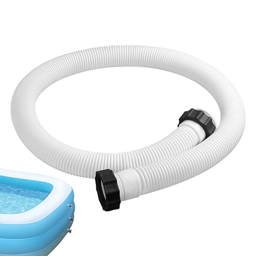 Shitafe Schlauch Für Poolfilter,3,81 cm Durchmesser Weißer Ersatzschlauch Für Poolpumpen | Dichter Anschluss Für Garten Terrasse von Shitafe