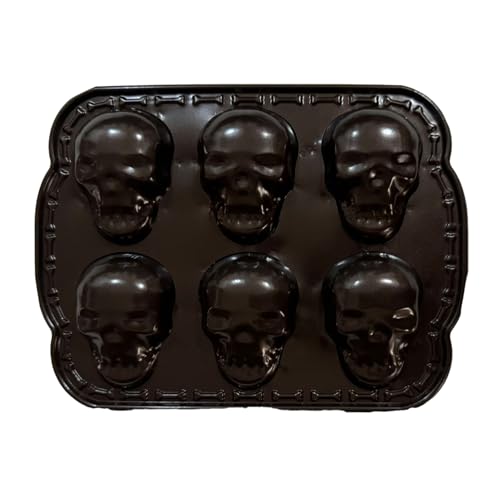 Totenkopf Silikonform Halloween Backform Muffinform Geleeform Skelett Eiswürfelformen Aluminium Skull Cakelet Pan Geleeform Für Eiswürfel, Gelee, Seife, Schokolade, Kerze, Süßigkeiten Totenkopf Silikonform Halloween Backform Muffinform Geleeform Skelett Eiswürfelformen Aluminium Skull Cakelet Pan Geleeform Für Eiswürfel, Gelee, Seife, Schokolade, Kerze, Süßigkeiten von Shitafe
