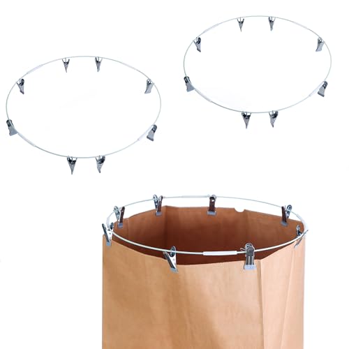 Shitailu Beutelhalter für Papierhofabfallsäcke oder Rasensackhalter für einfaches Laubsammeln, Papierrasensacköffner Shitailu Beutelhalter für Papierhofabfallsäcke oder Rasensackhalter für einfaches Laubsammeln, Papierrasensacköffner von Shitailu