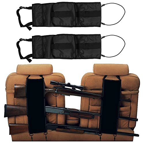 Shiwaki 2PCS Autositz-Rücken-Gewehrhalter, Rücksitz-Sling-Gep?cktr?ger, Faltbarer Auto-verdeckter Rücksitz-Gewehr-Sling-Organizer für Limousinen Pickup Trucks SUV Mini Vans von Shiwaki