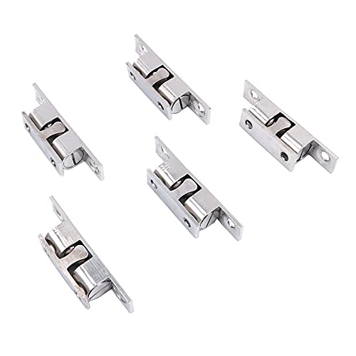 Shiwaki 5pcs Ball Catch Vernickelt Verstellbare Doppelkugel-Spannrolle Catch Latch Hardware-Befestigung für M?belschrank-Schranktür (40MM) von Shiwaki