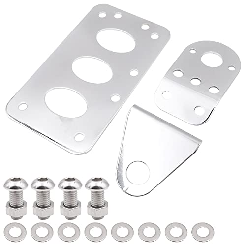 Shiwaki Motorrad-Seitenhalterung Universal-Rücklicht Kennzeichenhalter Blinkerhalterung - Beschichtung von Shiwaki