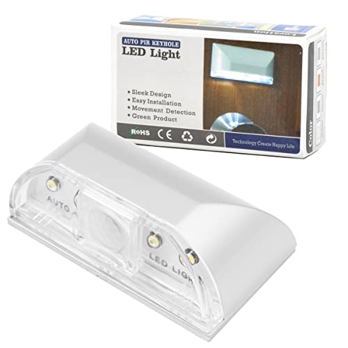 Shiwaki Schlüsselloch-Lichtlampe, drahtloser automatischer Sensor-Bewegungsmelder Türschlüsselloch-Automatik-Sensorlicht Tap Lights Nachtlicht-Wandlampe von Shiwaki