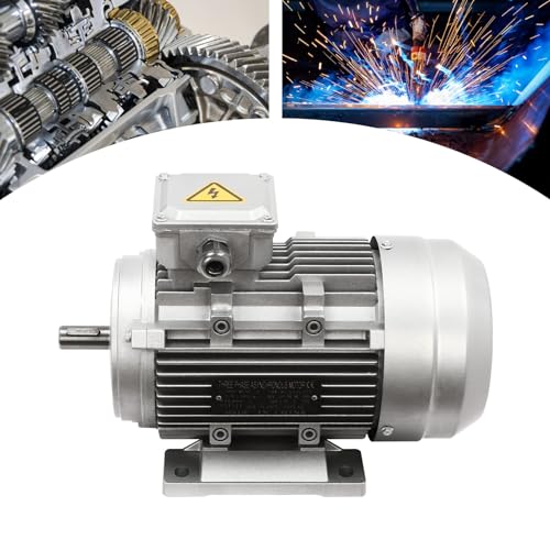 1.5KW 1405Rpm Elektromotor 380V 50Hz Freistehend Dreiphasen-Motor Kupfer-Elektromotor Profi 3-Satz-Elektromotor Mit Reiner Kupferspule FüR Ventilatoren Pumpen Werkzeugmaschinen Silber von Shiyinge