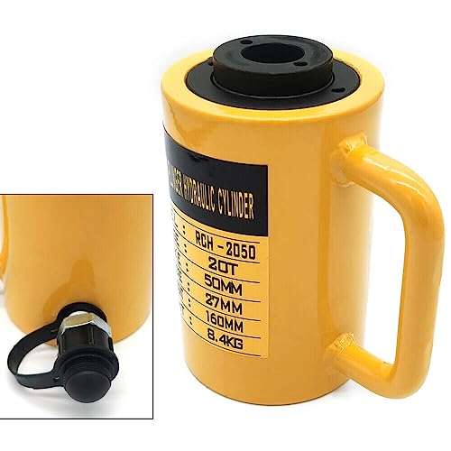 20T 160Mm Hub Hohlzylinder Hydraulikzylinder Hohlkolbenzylinder Kolbenweg Jack Hohl Single Acting Hydraulic Ram Cylinder Einzelwirkender Arbeitshub Geraderichten FüR GebäUde Und BrüCken von Shiyinge