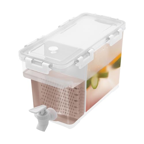 3.5L GeträNkespender Mit Wasserhahn Und Trennwand KüHlschrank Wasserspender Mit Zapfhahn Modern GroßE KapazitäT Kunststoff Eiswassereimer GeträNke FüR Limonade Kalte Obst Teekanne Rectangle Weiß 3.5L GeträNkespender Mit Wasserhahn Und Trennwand KüHlschrank Wasserspender Mit Zapfhahn Modern GroßE KapazitäT Kunststoff Eiswassereimer GeträNke FüR Limonade Kalte Obst Teekanne Rectangle Weiß von Shiyinge