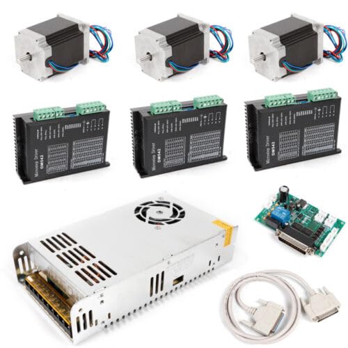 3Axis Nema 23 Stepper Motor 270Oz-In Driver 4.2A Cnc Router Kit W/Power Supply 3Achse Nema23 Schrittmotor 3A +Treiber Dm542A Steuerung 3 Axis Driver 23HS9430 4 Phase mit Parallelkabel breakout board 3Axis Nema 23 Stepper Motor 270Oz-In Driver 4.2A Cnc Router Kit W/Power Supply 3Achse Nema23 Schrittmotor 3A +Treiber Dm542A Steuerung 3 Axis Driver 23HS9430 4 Phase mit Parallelkabel breakout board von Shiyinge