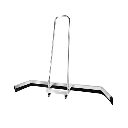 Edelstahl Tennisplatz Abzieher OberfläChen Wasserentferner Rubber Blade Water Pusher BasketballpläTze Wasserschieber Squeegee Taubesen Regen Sweep Schnell Einfach Bedienen Mit UniversalräDer 145Cm von Shiyinge