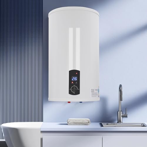 Elektrospeicher Warmwasserspeicher Durchlauferhitzer Boiler Wasserboiler Vertikale Elektrischer Tank-Wassererhitzer Warmwasserbereiter elektrischer Tatsächliche Wasserspeicherkapazität 70L von Shiyinge