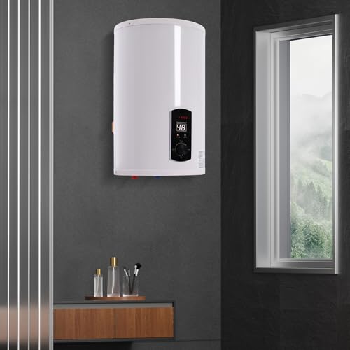 Elektrospeicher Warmwasserspeicher Durchlauferhitzer Boiler Wasserboiler Vertikale Elektrischer Tank-Wassererhitzer Warmwasserbereiter elektrischer Tatsächliche Wasserspeicherkapazität 30L von Shiyinge