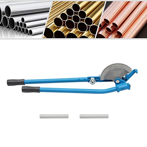 Hand Rohrbieger Aluminiumlegierung Rohr BiegegeräT Biegezange Manuell Rohrbiegerzange Aluminium Mit StäBe Blau FüR Biegeger Kupferrohre Aluminiumrohre Rohrdurchmesser 15Mm/22Mm 0-90° von Shiyinge