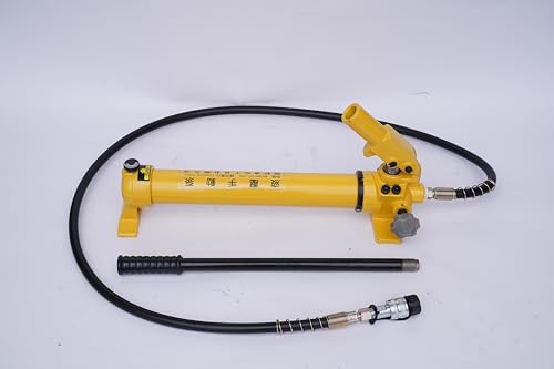 Hydraulische Handpumpe Hydraulikhandpumpe Mit Schlauch Manometer Manuel Hydraulik Hydraulikpumpe Hydraulikzylinder Manual Hand Hydraulic Pump Manuelle Druckpumpe 3/8″ 700Bar 350Cc 10,000Psi von Shiyinge