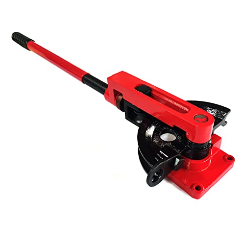 Manuelle Rohrbieger Rohrbiegemaschine RohrbiegegeräT Handrohrbieger Manueller Einhand Biegemaschine FüR Metallrohr Edelstahlrohr Kupfer Aluminiumrohr usw Mit Matrizen 0-180° 10-25MM Rot von Shiyinge