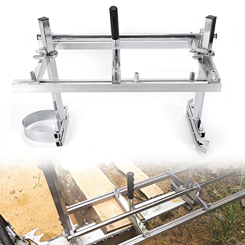 Mobiles MotorsäGe Werk Holz Brett Klein Hilfe Garten Draussen Werkzeug Chain Saw Mill Guide Profi SäGen Planking Milling Bar Portable Mühle Tragbare Satz ZubehöR Halterung KettensäGe FüR 14" Bis 24" von Shiyinge