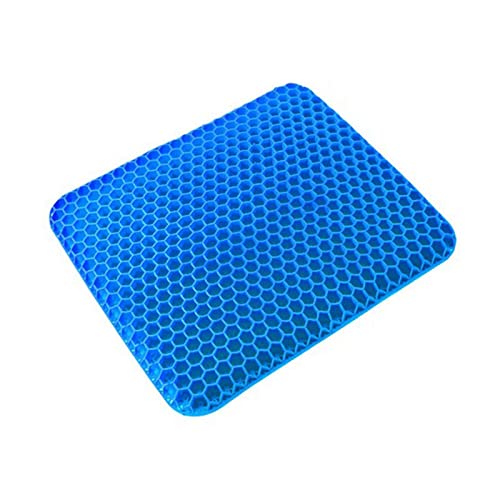 ShkitAelling Honigwaben Gel Sitzkissen Orthopädisches Doppelschicht Schmerzlinderung Stuhl Pad mit Reißverschluss Abdeckung, für Computer Stuhl Büro Zuhause Auto Rollstuhl von ShkitAelling