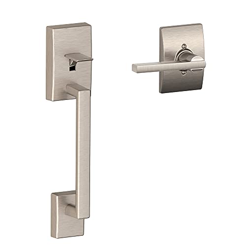 Schlage FE285 Century by Latitude Century by Bottom Half Handleset with 16080 Latch and 10063 Strike Satin Nickel Finish von Shlage