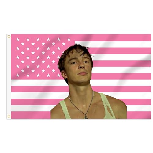 Drew Starkey Rafe Cameron Dekorative Flagge, doppelt vernäht mit 2 Messingösen, Wandteppich zur Raumdekoration, für Studentenwohnheim, Außenveranda oder Innendekoration, 91,4 x 152,4 cm von Shmbada