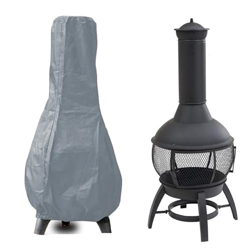 Kaminabdeckungen, wasserdicht, schützende Feuerschalen-Heizung, Abdeckung für den Außenbereich, Terrasse, Kamin, Gartenterrasse, Kamin-Abdeckungen, langlebige Holzkaminabdeckungen für Tonkamin (grau) Kaminabdeckungen, wasserdicht, schützende Feuerschalen-Heizung, Abdeckung für den Außenbereich, Terrasse, Kamin, Gartenterrasse, Kamin-Abdeckungen, langlebige Holzkaminabdeckungen für Tonkamin (grau) von Shmziy