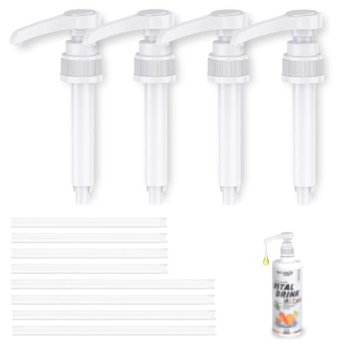 ShnminEU 4 Stück Dosierpumpe kompatibel mit Best B0dy Nutrition Vital Drink mit 8 Schläuchen für Ersatz Sirup Pumpe 500ml/1000ml Flaschen Pumpspender Aufsatz ShnminEU 4 Stück Dosierpumpe kompatibel mit Best B0dy Nutrition Vital Drink mit 8 Schläuchen für Ersatz Sirup Pumpe 500ml/1000ml Flaschen Pumpspender Aufsatz von ShnminEU
