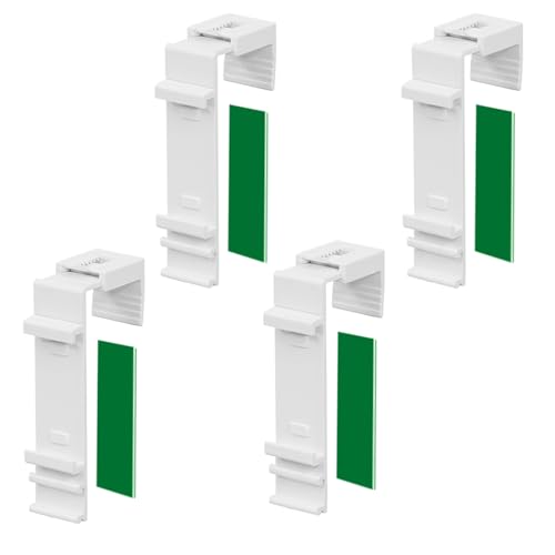 ShnminEU 4 Stück Lange Klemmhalter für Klemmfix Doppelrollo Duo-Rollo, zur bohrfreien Montage als Zubehör oder Ersatzteil für die Aufhängung an PVC-Fenstern und Balkontüren ShnminEU 4 Stück Lange Klemmhalter für Klemmfix Doppelrollo Duo-Rollo, zur bohrfreien Montage als Zubehör oder Ersatzteil für die Aufhängung an PVC-Fenstern und Balkontüren von ShnminEU
