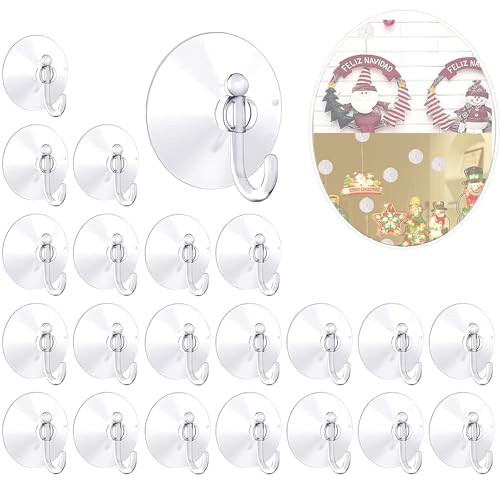 ShnminEU 40 Stück Saugnapf mit Haken Ø 40mm Saugnapf Haken Ohne Bohren Küche mit Saughaken Extra Stark für Weihnachten Geburtstag Partys und Hochzeit ShnminEU 40 Stück Saugnapf mit Haken Ø 40mm Saugnapf Haken Ohne Bohren Küche mit Saughaken Extra Stark für Weihnachten Geburtstag Partys und Hochzeit von ShnminEU