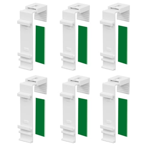 ShnminEU 6 Stück Lange Klemmhalter für Klemmfix Doppelrollo Duo-Rollo, zur bohrfreien Montage als Zubehör oder Ersatzteil für die Aufhängung an PVC-Fenstern und Balkontüren ShnminEU 6 Stück Lange Klemmhalter für Klemmfix Doppelrollo Duo-Rollo, zur bohrfreien Montage als Zubehör oder Ersatzteil für die Aufhängung an PVC-Fenstern und Balkontüren von ShnminEU