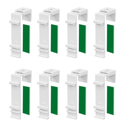 ShnminEU 8 STK. Klemmhalter lang für Klemmfix Doppelrollo Duo-Rollo zum Klemmen und Kleben ohne Bohren als Zubehör oder Ersatzteil für die Aufhängung am PVC-Fenster, Balkontür ShnminEU 8 STK. Klemmhalter lang für Klemmfix Doppelrollo Duo-Rollo zum Klemmen und Kleben ohne Bohren als Zubehör oder Ersatzteil für die Aufhängung am PVC-Fenster, Balkontür von ShnminEU