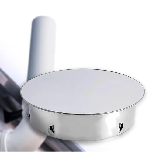 ShnminEU Kaminlochdeckel 130MM edelstahl schornsteinabdeckung rund kaminabdeckung Rohrabdeckkappe Rauchrohr Ofenrohr Verschluss für allegängigen Ofenrohre von ShnminEU