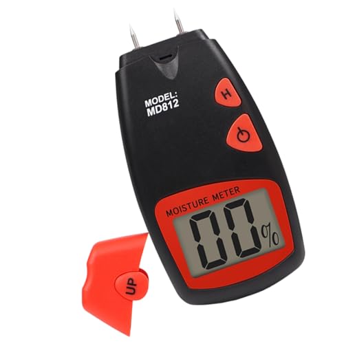 Doppelsonden Gräser Meter Hohe Präzision LCD Display Hygrometer Einfach zu bedienen für Möbelherstellung Forstarbeit Leichter Tester für Gräser von Shntig