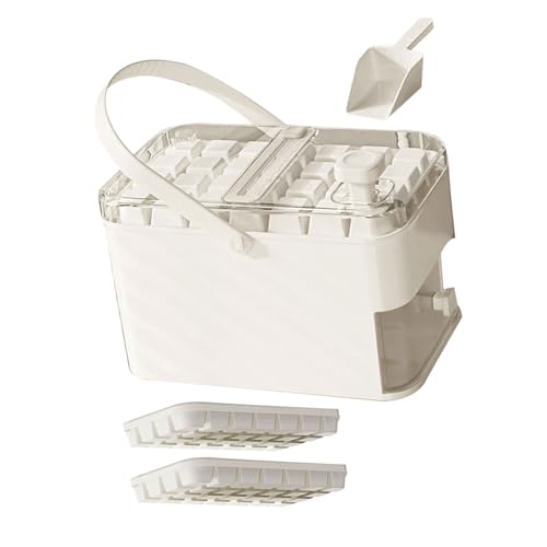 Eiswürfelbereiter, wiederverwendbar, mit Deckel, Aufbewahrungsbox, leicht zu lösen, für Kaffee und Getränke, Kühlschrankbereiter Eiswürfelbereiter, wiederverwendbar, mit Deckel, Aufbewahrungsbox, leicht zu lösen, für Kaffee und Getränke, Kühlschrankbereiter von Shntig