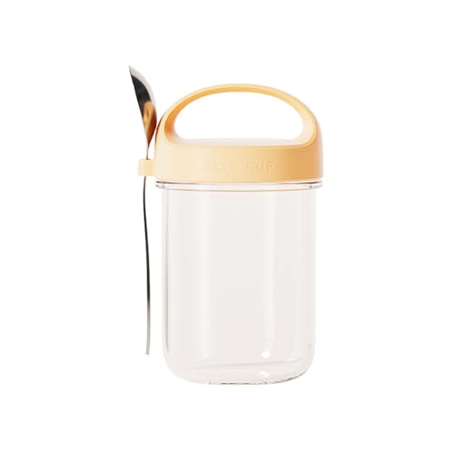 Transparente Frischhaltedose mit integriertem Löffel, auslaufsichere Abdeckung für Nüsse, Snacks, Küche, Frühstück, Büro, Mittagessen mit Deckel Transparente Frischhaltedose mit integriertem Löffel, auslaufsichere Abdeckung für Nüsse, Snacks, Küche, Frühstück, Büro, Mittagessen mit Deckel von Shntig