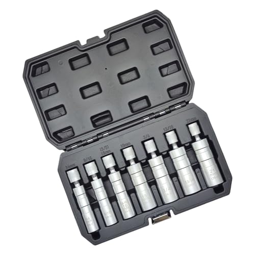 Zündkerzensteckschlüssel-Set, 3/8-Zoll-Antrieb, Universalgelenk-Design, 14 mm, 16 mm, 18 mm, 21 mm, für Kfz-Wartung, Kfz-Zündkerzen-Werkzeug Zündkerzensteckschlüssel-Set, 3/8-Zoll-Antrieb, Universalgelenk-Design, 14 mm, 16 mm, 18 mm, 21 mm, für Kfz-Wartung, Kfz-Zündkerzen-Werkzeug von Shntig