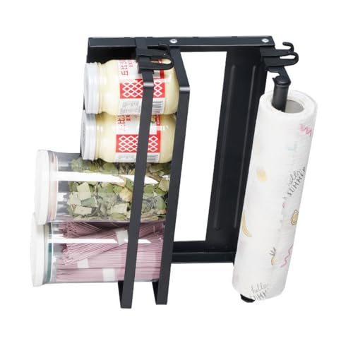 Zusammenklappbares Gewürzregal für die Tür, platzsparendes Design, stabil, 20 kg Tragkraft, benutzerfreundliches Küchenregal Zusammenklappbares Gewürzregal für die Tür, platzsparendes Design, stabil, 20 kg Tragkraft, benutzerfreundliches Küchenregal von Shntig