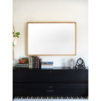 Moderner Spiegel Aus Eiche - Abgerundete Ecken Tiefer Holzspiegel Wandspiegel von ShoebridgeAndCo