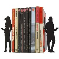 Paar Film-Noir-Buchstützen Paar Film-Noir-Buchstützen von ShohanDesign