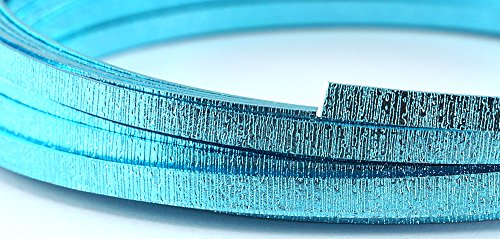 Aluminiumdraht Aludraht Flachdraht * NEUHEIT *GEPRÄGTE OBERFLÄCHE*- EISBLAU 5mm x 8m 100g Aluminiumdraht Aludraht Flachdraht * NEUHEIT *GEPRÄGTE OBERFLÄCHE*- EISBLAU 5mm x 8m 100g von Shop Dekoblumen
