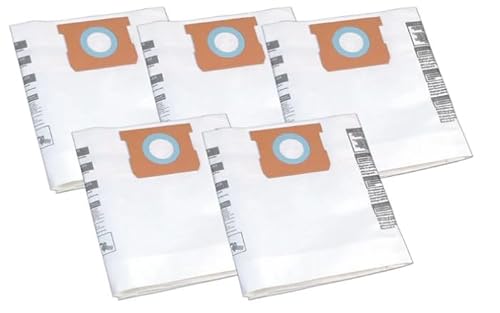 Shop-Vac 9066266 General Filtration Einweg-Staubsaugerbeutel, passend für 35,4-45,6 l Tanks, Weiß, 5 Stück Shop-Vac 9066266 General Filtration Einweg-Staubsaugerbeutel, passend für 35,4-45,6 l Tanks, Weiß, 5 Stück von Shop-Vac